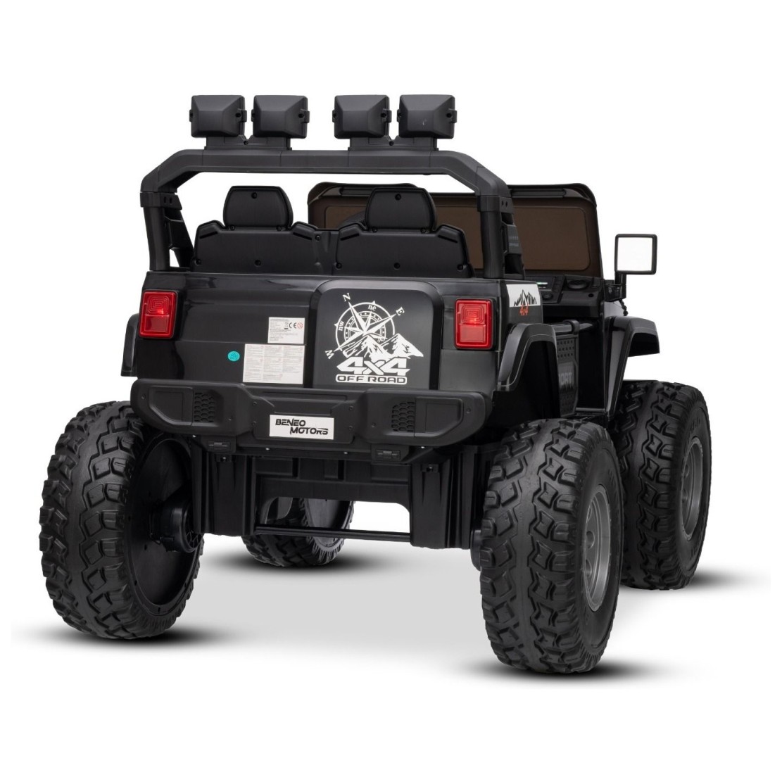22V otroški avto OFFRIDE 210W, 4x4, Li baterija, črn, Beneo