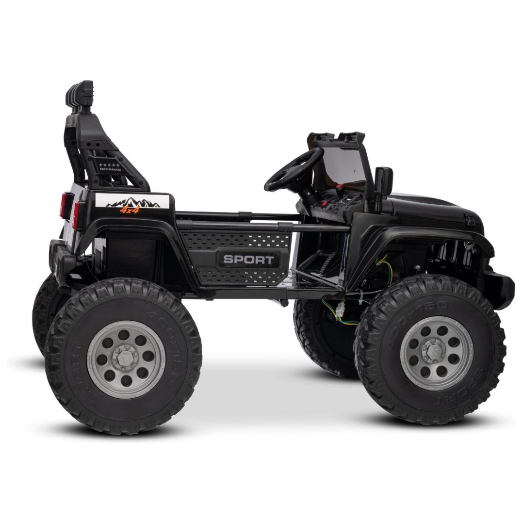 22V otroški avto OFFRIDE 210W, 4x4, Li baterija, črn, Beneo