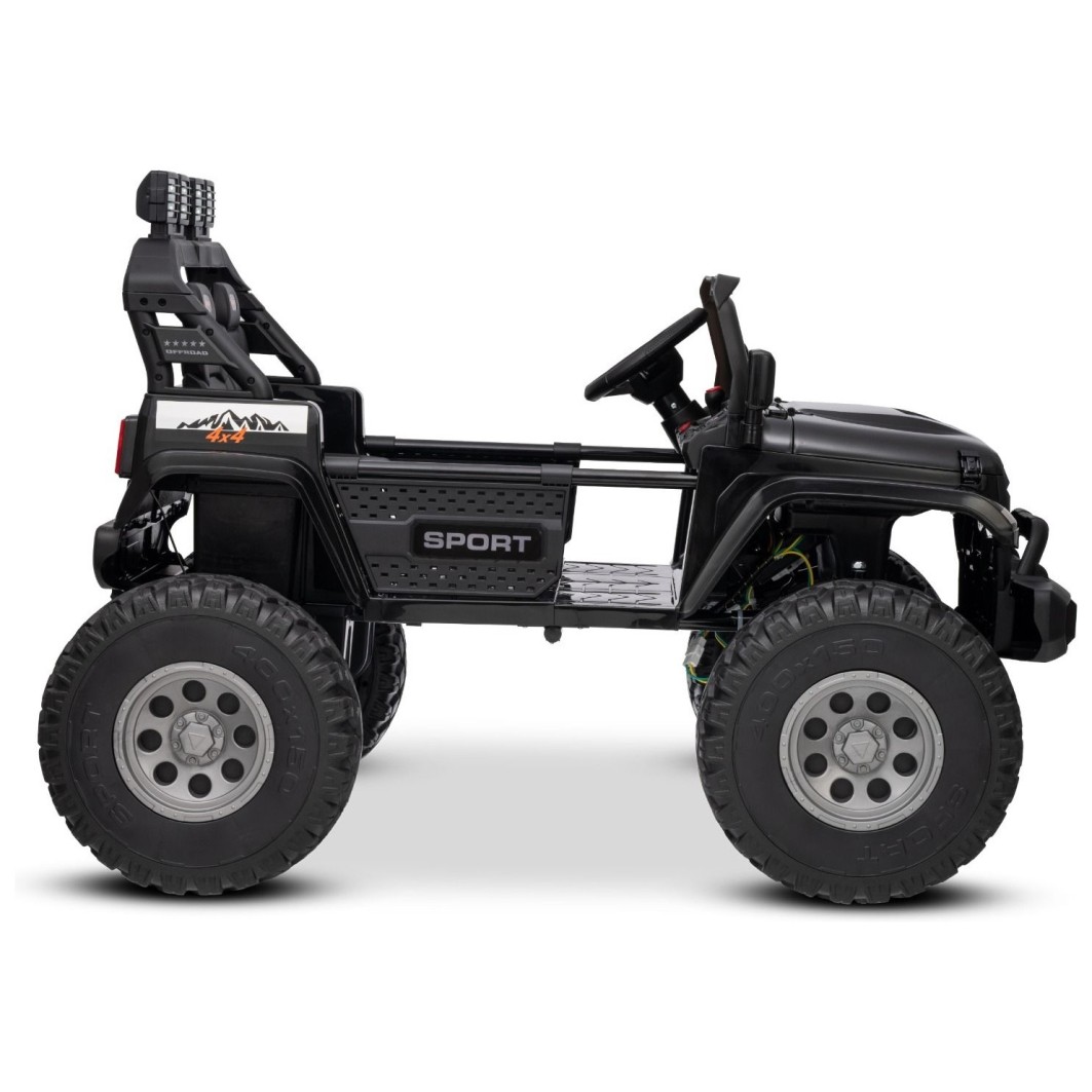 22V otroški avto OFFRIDE 210W, 4x4, Li baterija, črn, Beneo