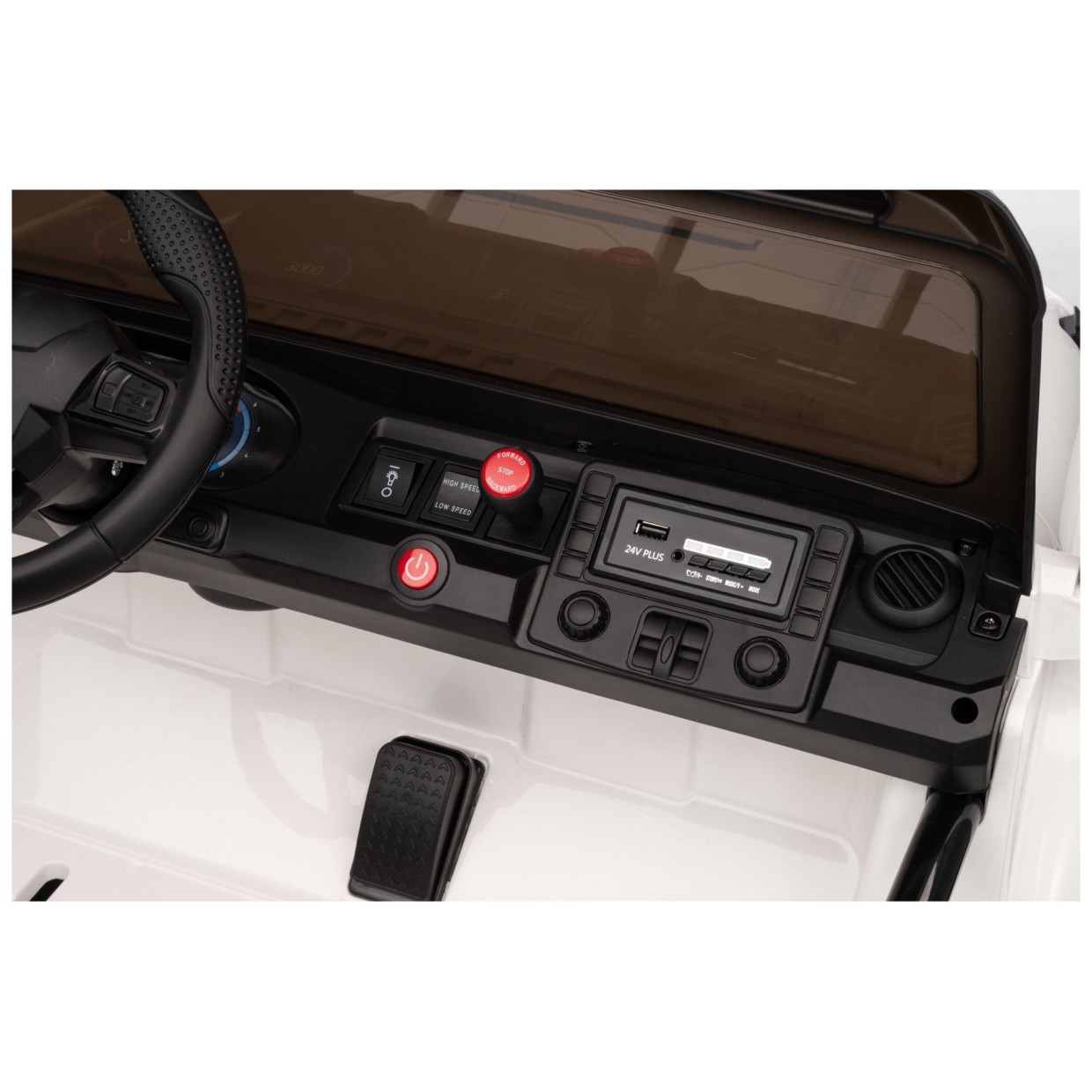 22V otroški avto OFFRIDE 210W, 4x4, Li baterija, črn, Beneo