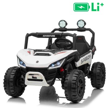 22V električni otroški avto T-REX Ride 4x4, Li baterija, bel