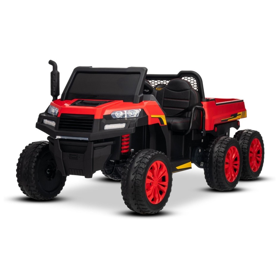 22V RIDER XXL 6X6 800W - dječji akumulatorski auto, crveni