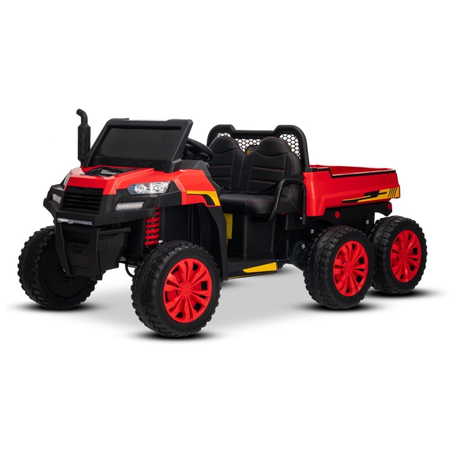 22V RIDER XXL 6X6 800W - dječji akumulatorski auto, crveni