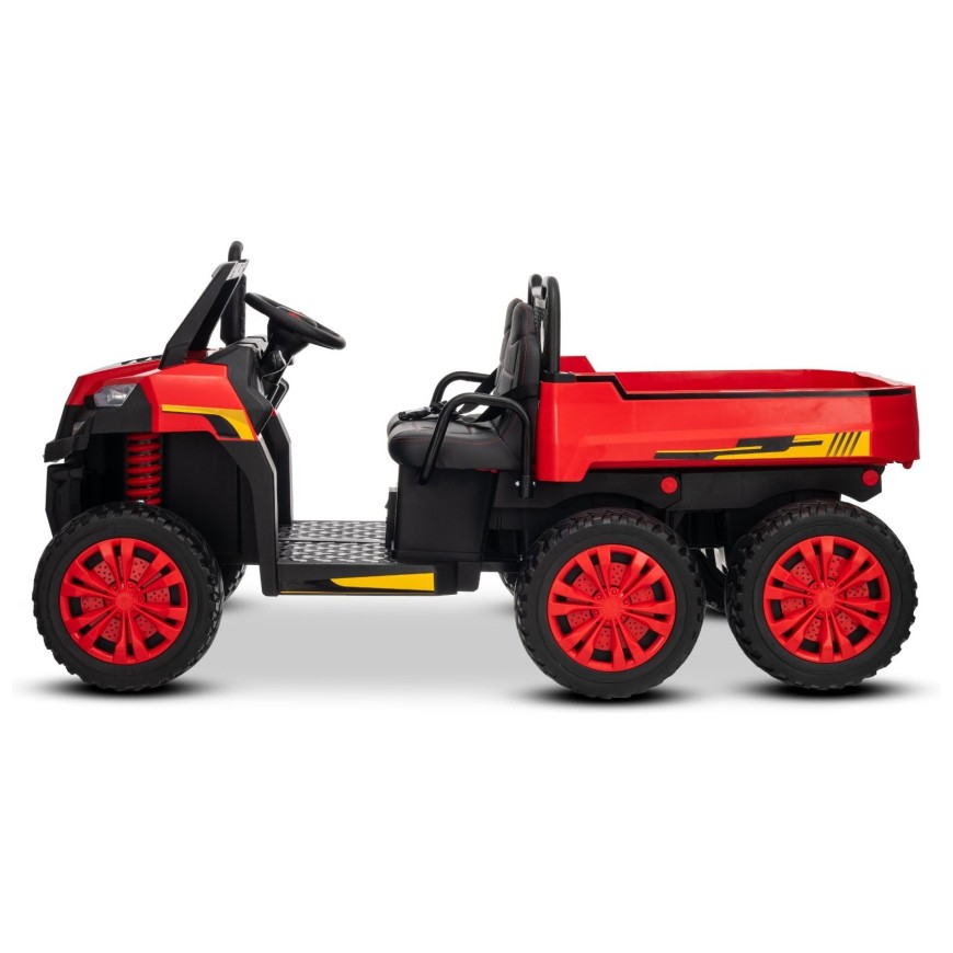 22V RIDER XXL 6X6 800W - dječji akumulatorski auto, crveni