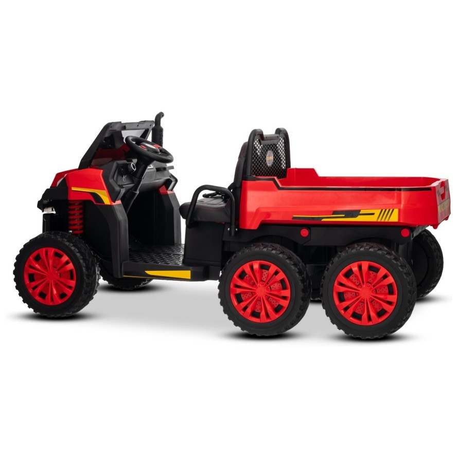 22V RIDER XXL 6X6 800W - dječji akumulatorski auto, crveni