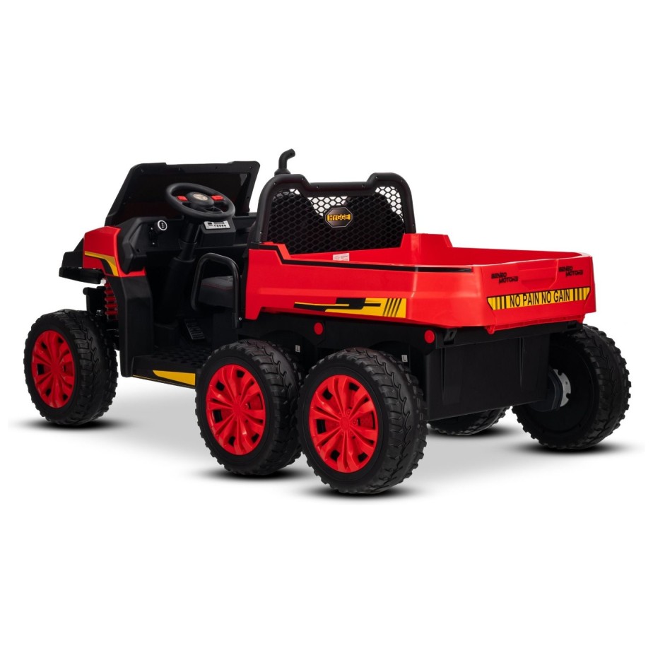 22V RIDER XXL 6X6 800W - dječji akumulatorski auto, crveni