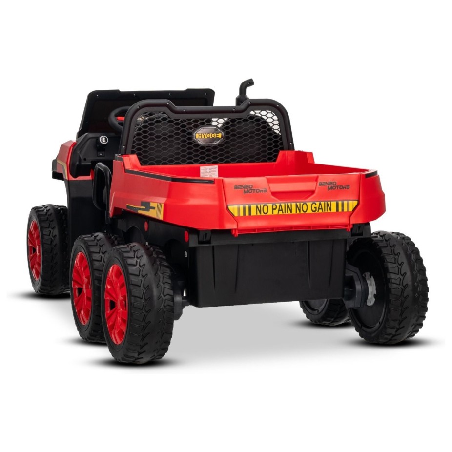 22V RIDER XXL 6X6 800W - dječji akumulatorski auto, crveni