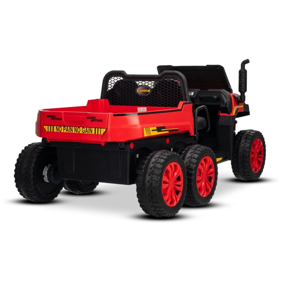 22V RIDER XXL 6X6 800W - dječji akumulatorski auto, crveni