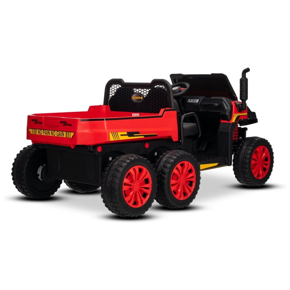 22V RIDER XXL 6X6 800W - dječji akumulatorski auto, crveni