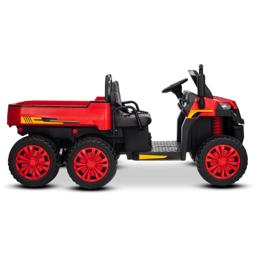 22V RIDER XXL 6X6 800W - dječji akumulatorski auto, crveni
