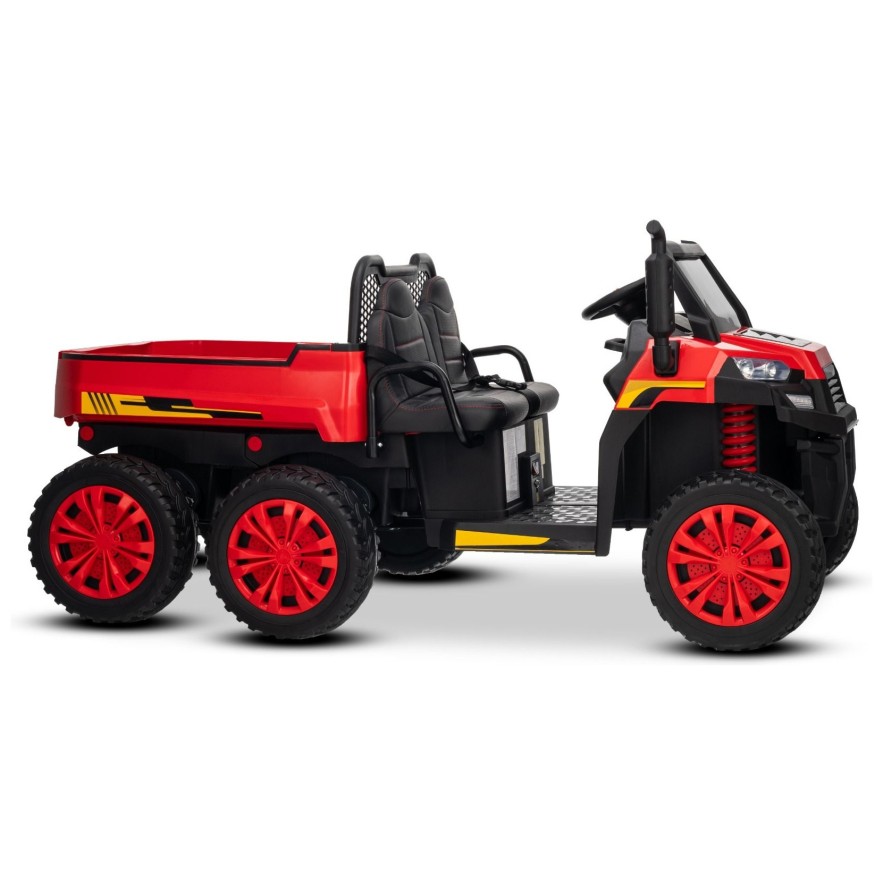 22V RIDER XXL 6X6 800W - dječji akumulatorski auto, crveni