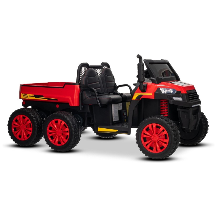 22V RIDER XXL 6X6 800W - dječji akumulatorski auto, crveni
