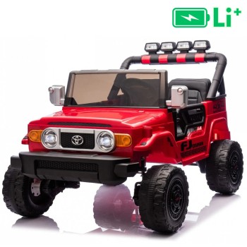 22V Toyota FJ Cruiser XXL, otroški avtomobil na akumulator, rdeč