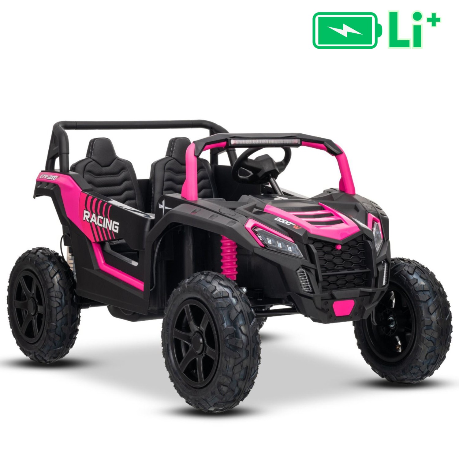 22V UTV XXL Li-Ion - dječji akumulatorski auto pink, za djevojčice