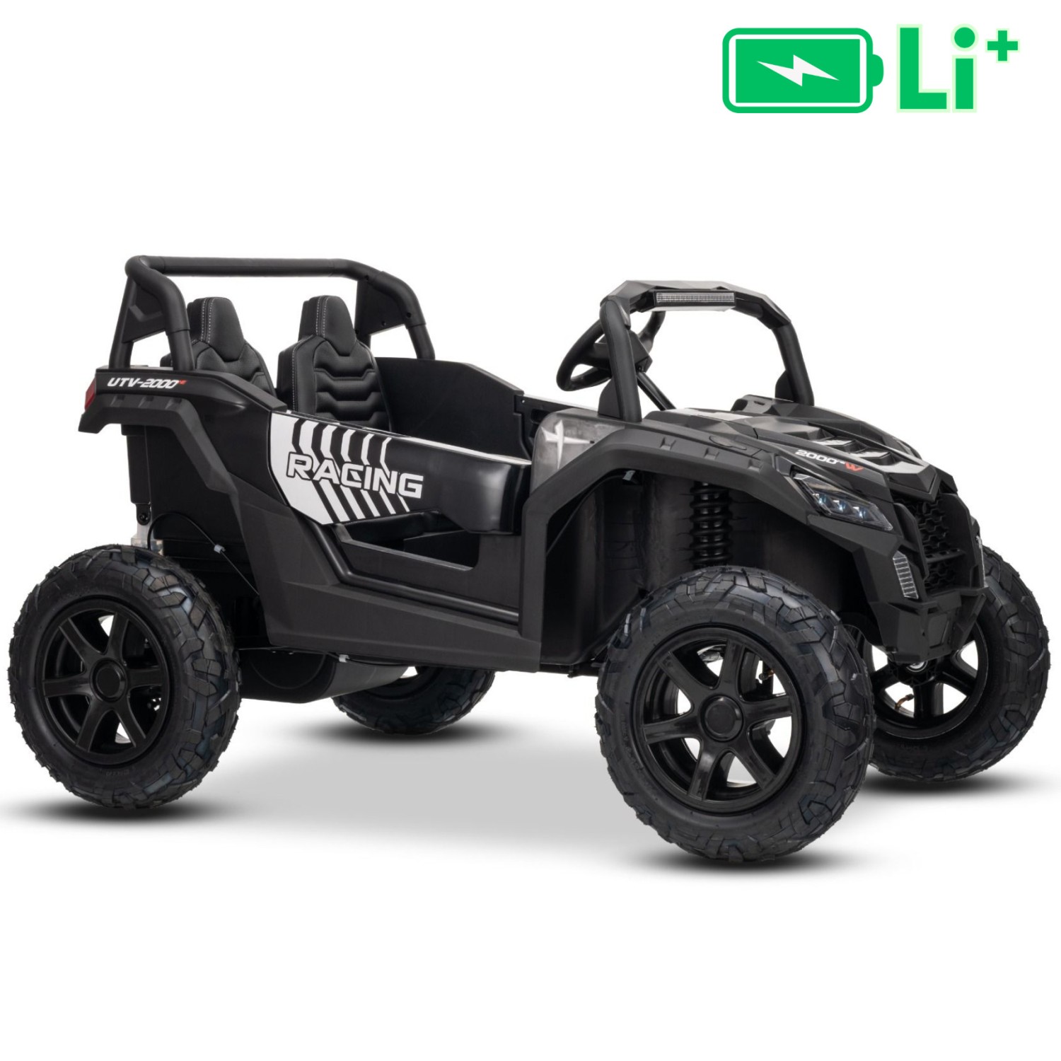 22V UTV XXL Li-Ion - otroški avto črn