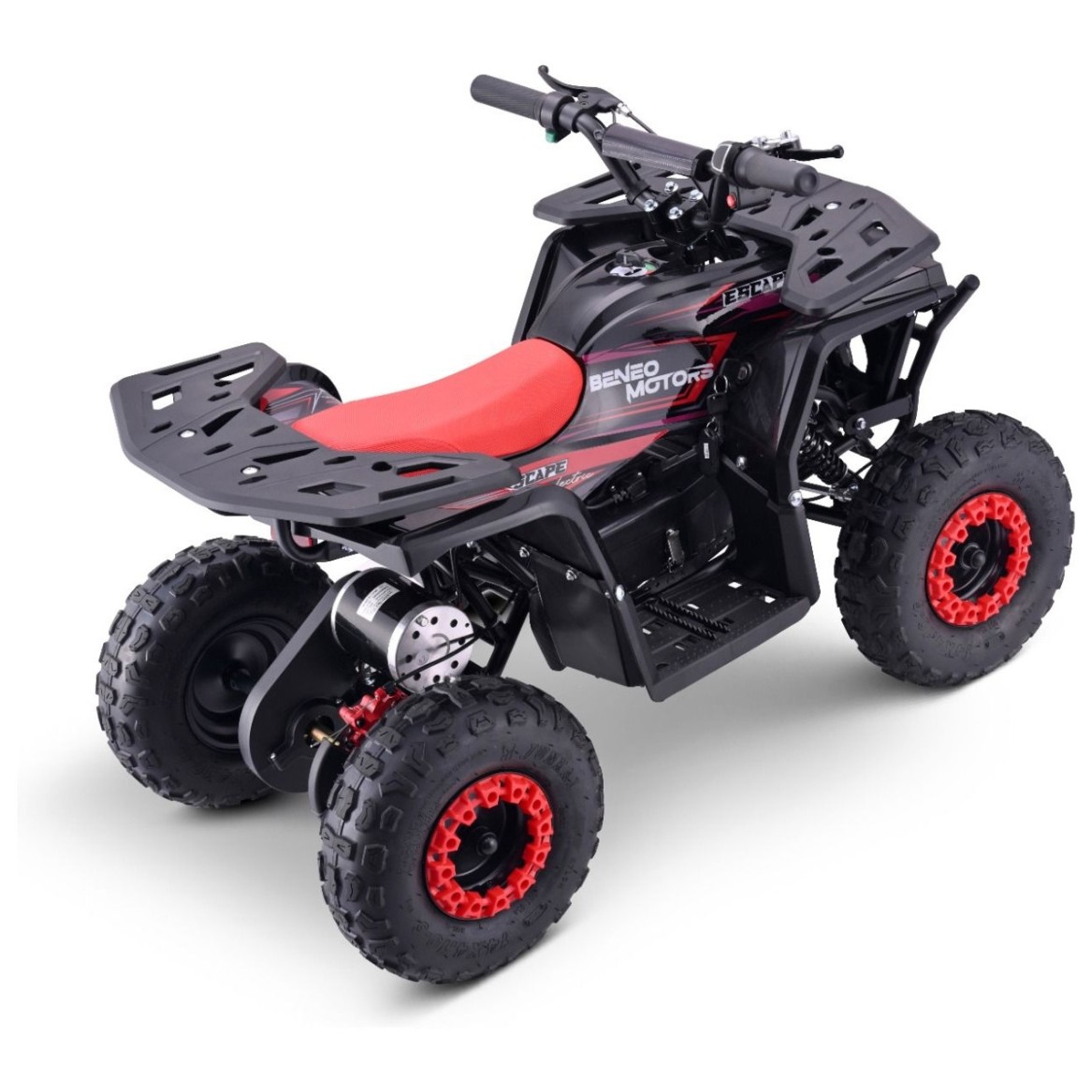 36V električni štirikolesnik ESCAPE, 800W, 25km/h, rdeč