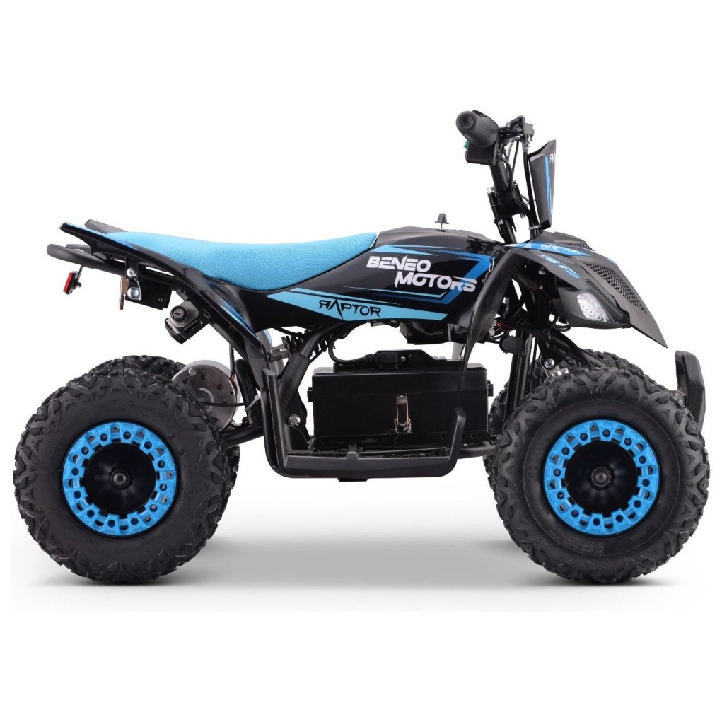 36V mini quad Raptor, 800W, 25km/h, do 60 kg, plavi
