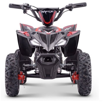 36V električni štirikolesnik Raptor, 800W, 25km/h, rdeč