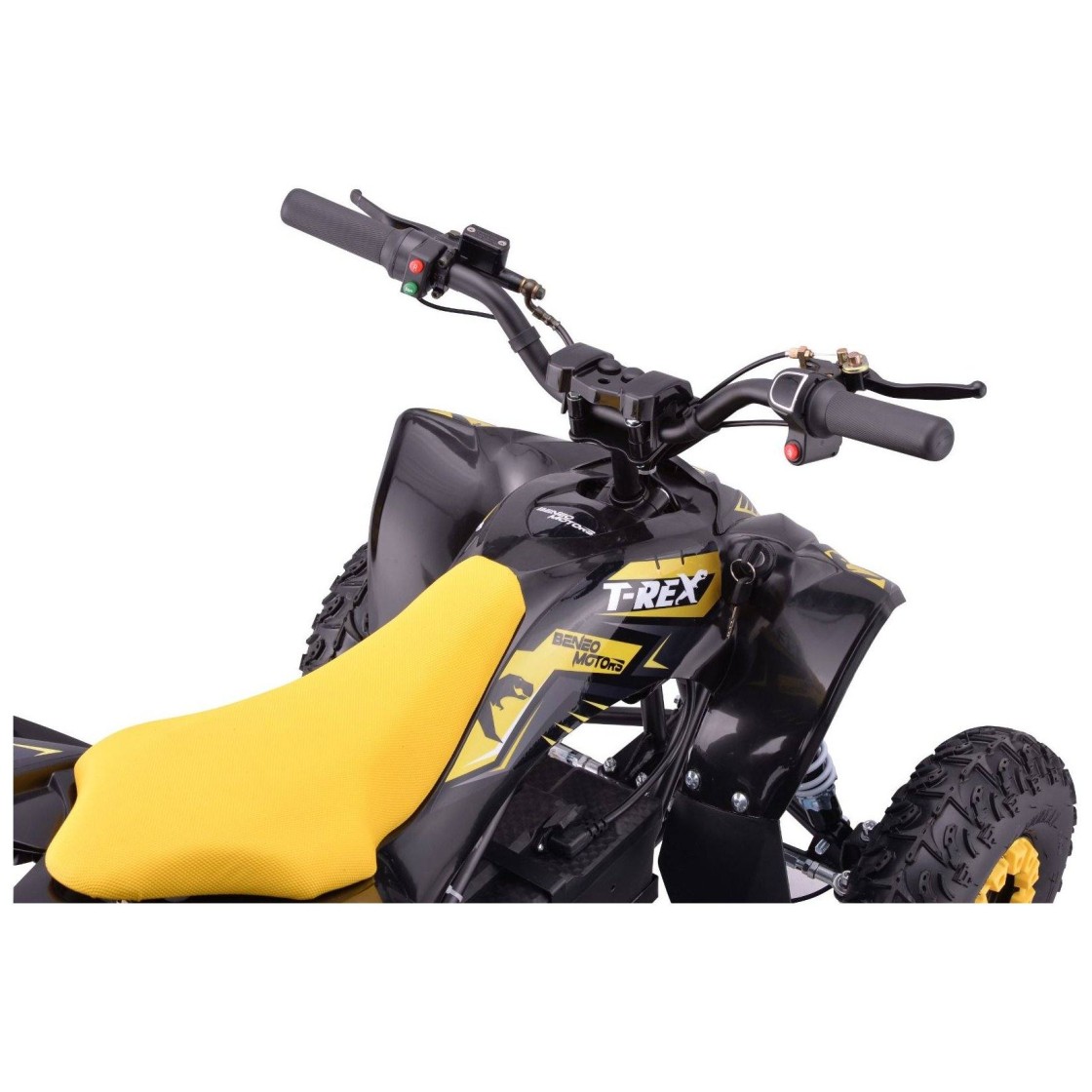 36V električni štirikolesnik T-Rex 1300W, 33km/h, rumen 36V električni štirikolesnik T-Rex 1300W, 33km/h, rumen