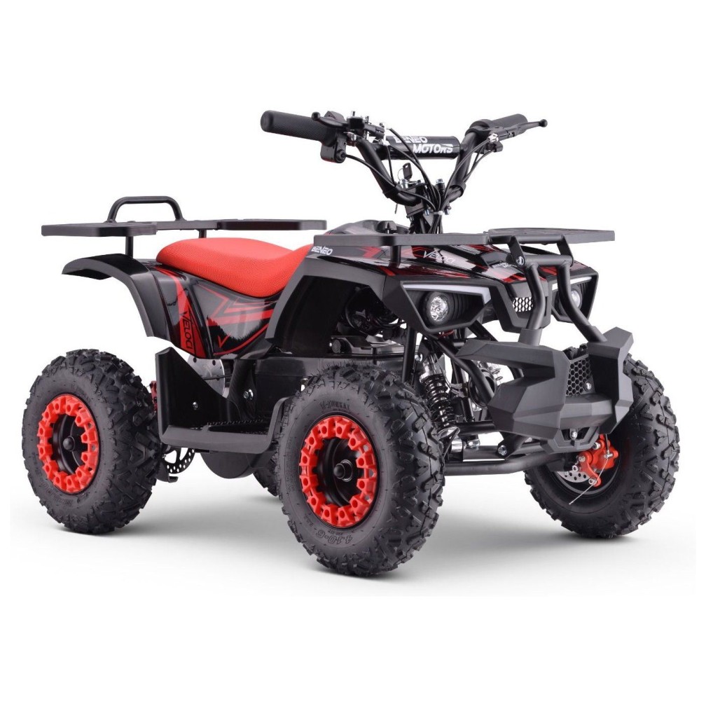 36V električni štirikolesnik Veloci 800W, 25km/h, rdeč