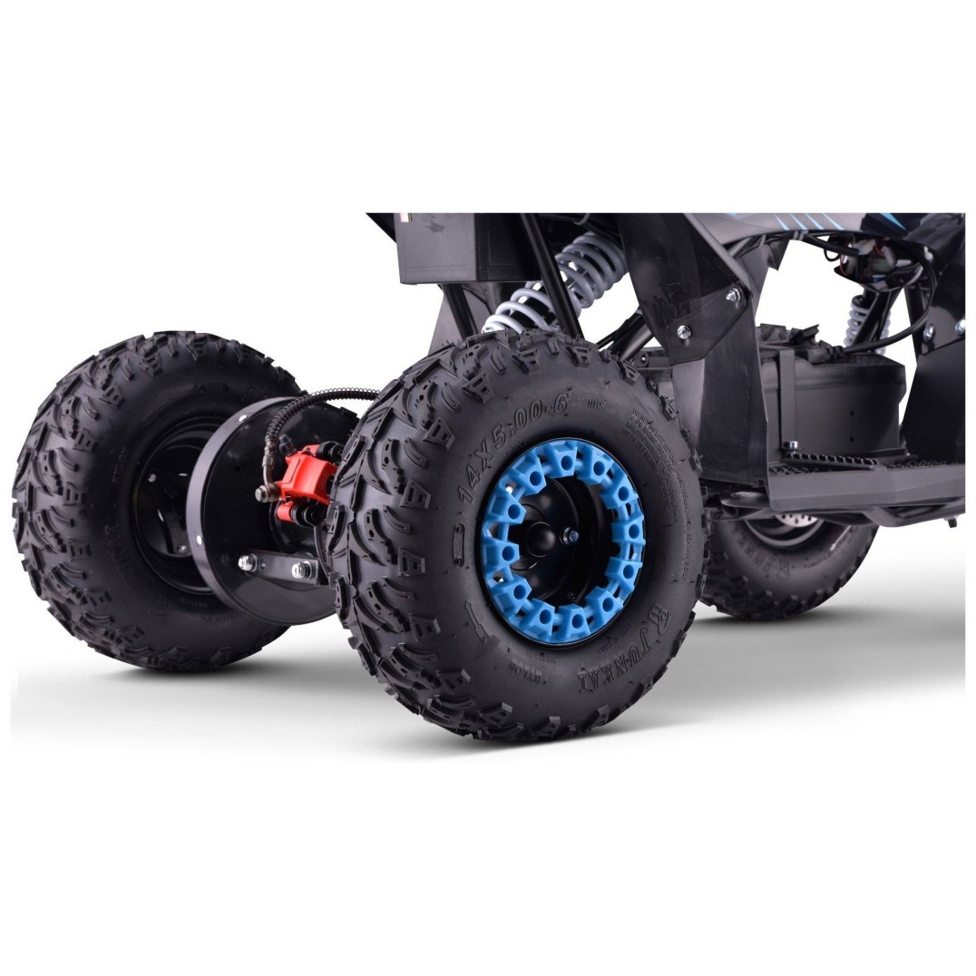 36V električni štirikolesnik za otroke T-Rex 1300W, moder