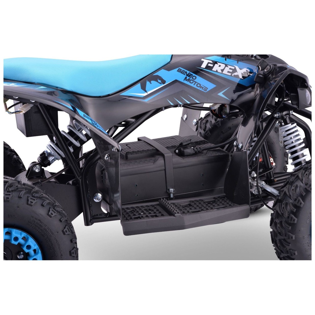 36V električni štirikolesnik za otroke T-Rex 1300W, moder