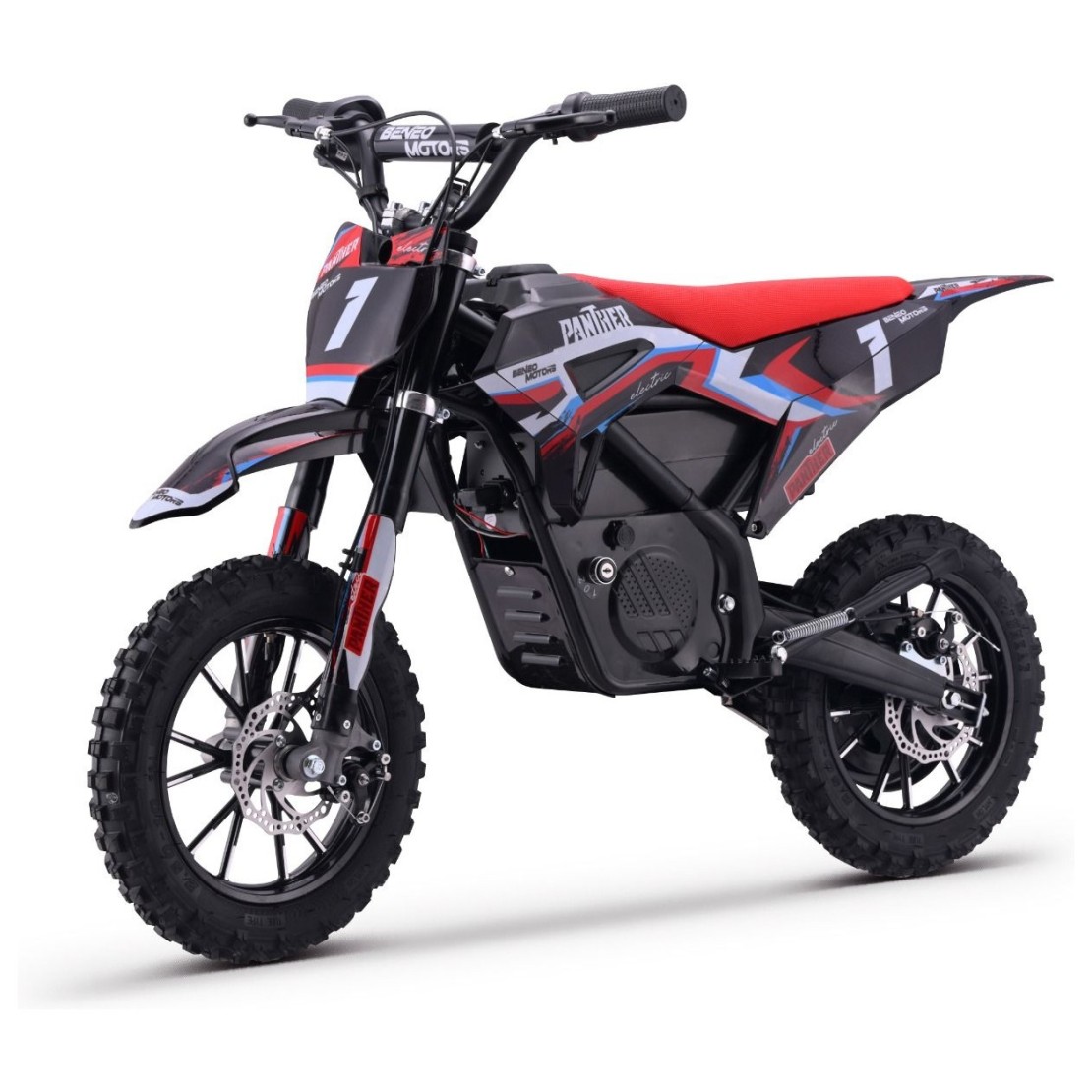 36V motor na akumulator Panther, 550W, 22km/h, 4+ godina, crveni