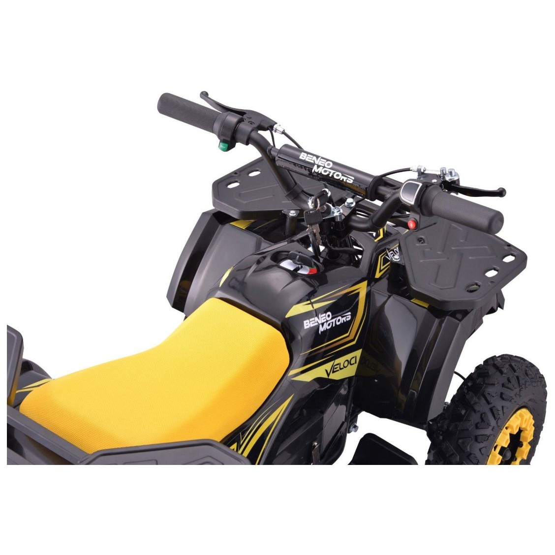 36V otroški štirikolesnik Veloci 800W, 25km/h, rumen