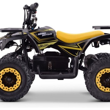 36V otroški štirikolesnik Veloci 800W, 25km/h, rumen