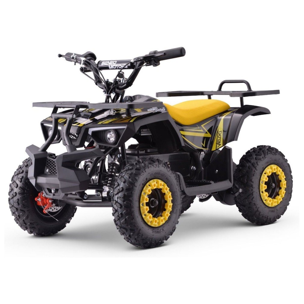 36V otroški štirikolesnik Veloci 800W, 25km/h, rumen