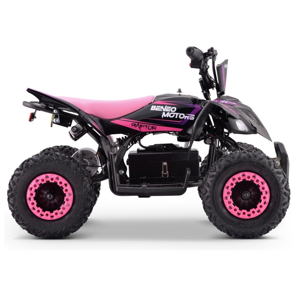 36V štirikolesnik na akumulator Raptor, 800W, pink