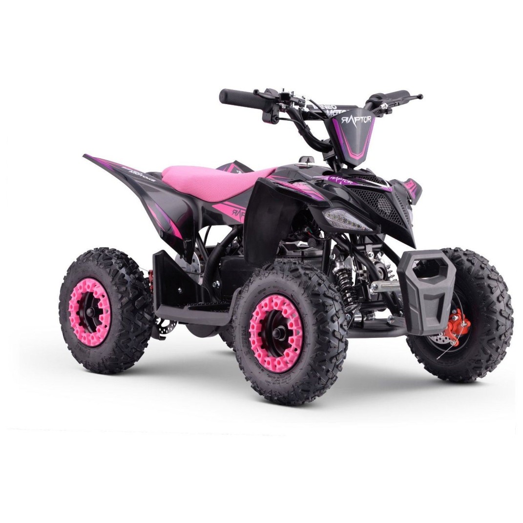 36V štirikolesnik na akumulator Raptor, 800W, pink