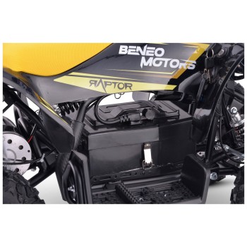 36V štirikolesnik na akumulator Raptor, 800W, 25km/h, rumen