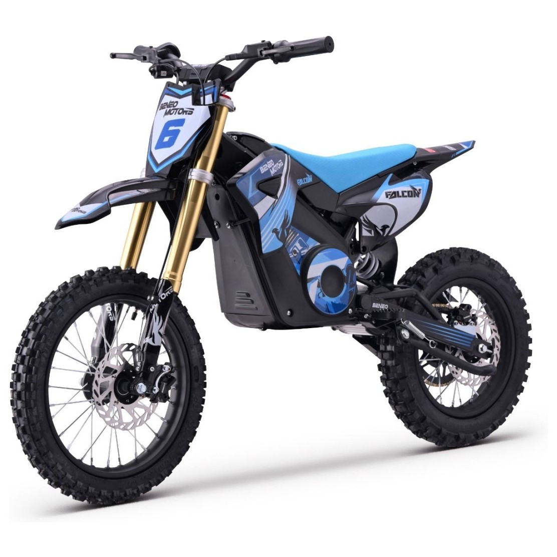 48V enduro motor za djecu Falcon, 1600W, 50 km/h, Li, plavi