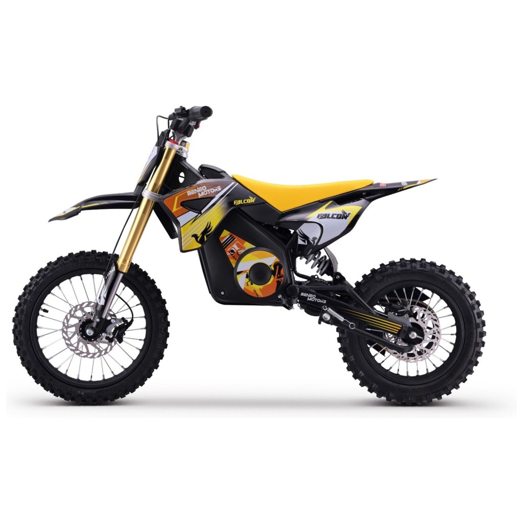 48V enduro motor za djecu Falcon, 1600W, 50 km/h, Li, žuti