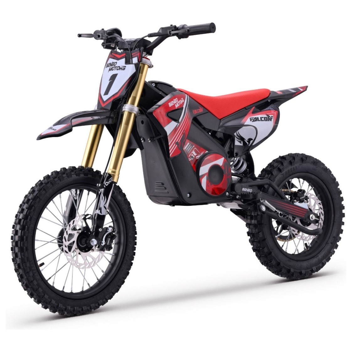 48V motor za otroke Falcon, 1600W, 50 km/h, Li, rdeč