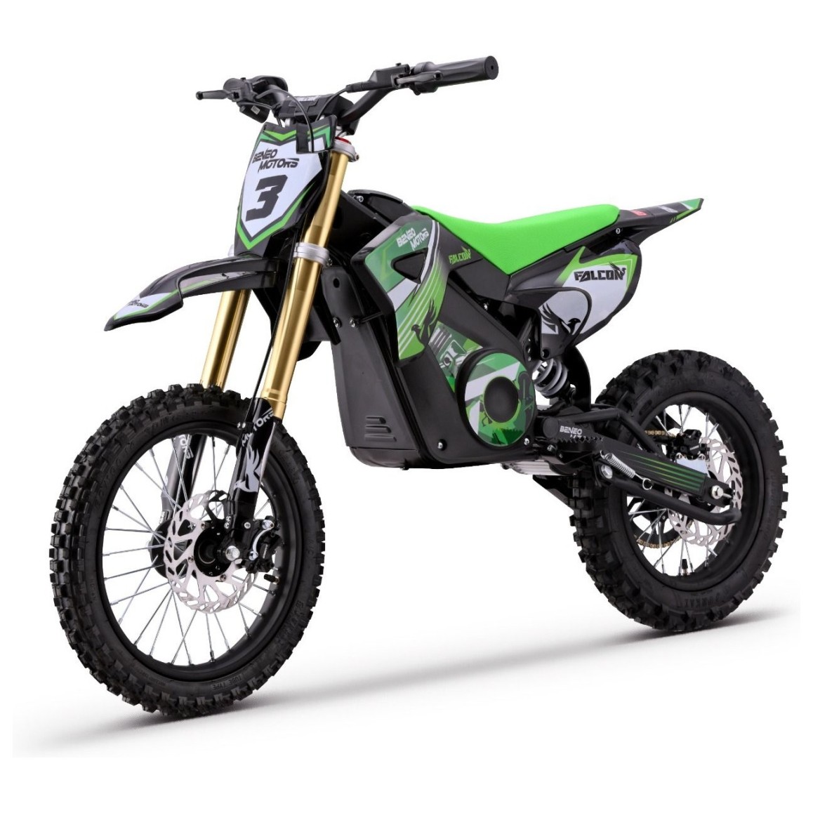 48V motor za otroke Falcon, 1600W, 50 km/h, Li, zelen