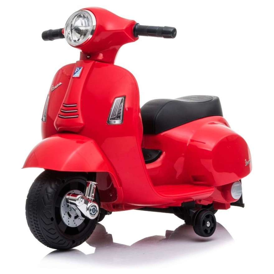 7,2V motor za djecu Vespa GTS Li-Ion, 30W, koža, crvena