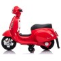 7,2V motor za djecu Vespa GTS Li-Ion, 30W, koža, crvena
