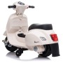 7,2V motor za otroke Vespa GTS Li-Ion, 30W, usnje, bela 7,2V motor za otroke Vespa GTS Li-Ion, 30W, usnje, bela
