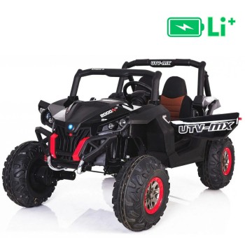 22V RSX MX - otroški avto na akumulator 4x4, črn