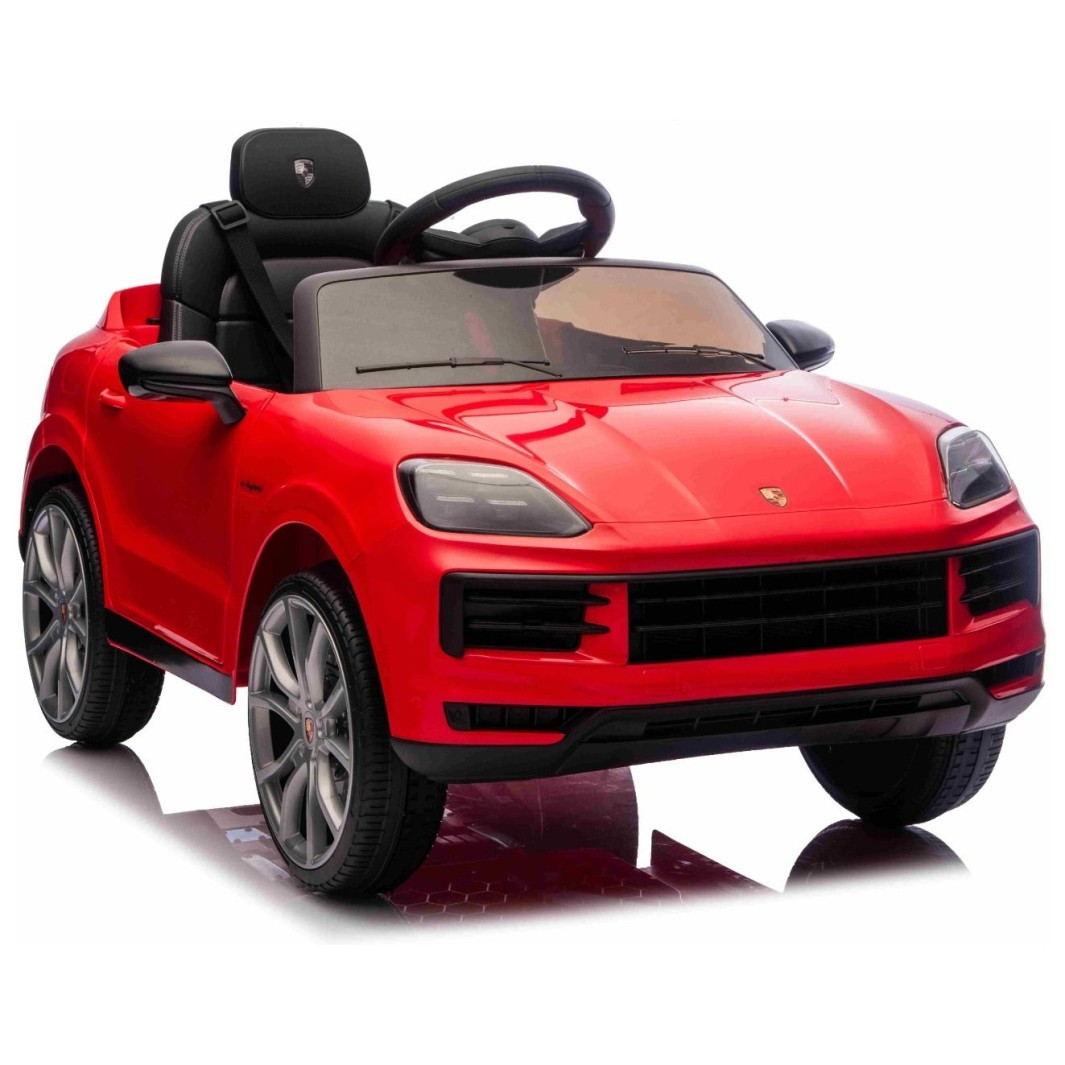 Avtomobil za otroke Porsche Cayenne, 11V, li, rdeč