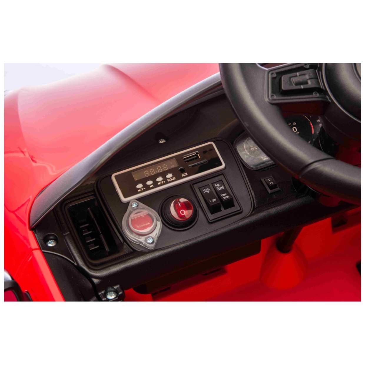 Avtomobil za otroke Porsche Cayenne, 11V, li, rdeč