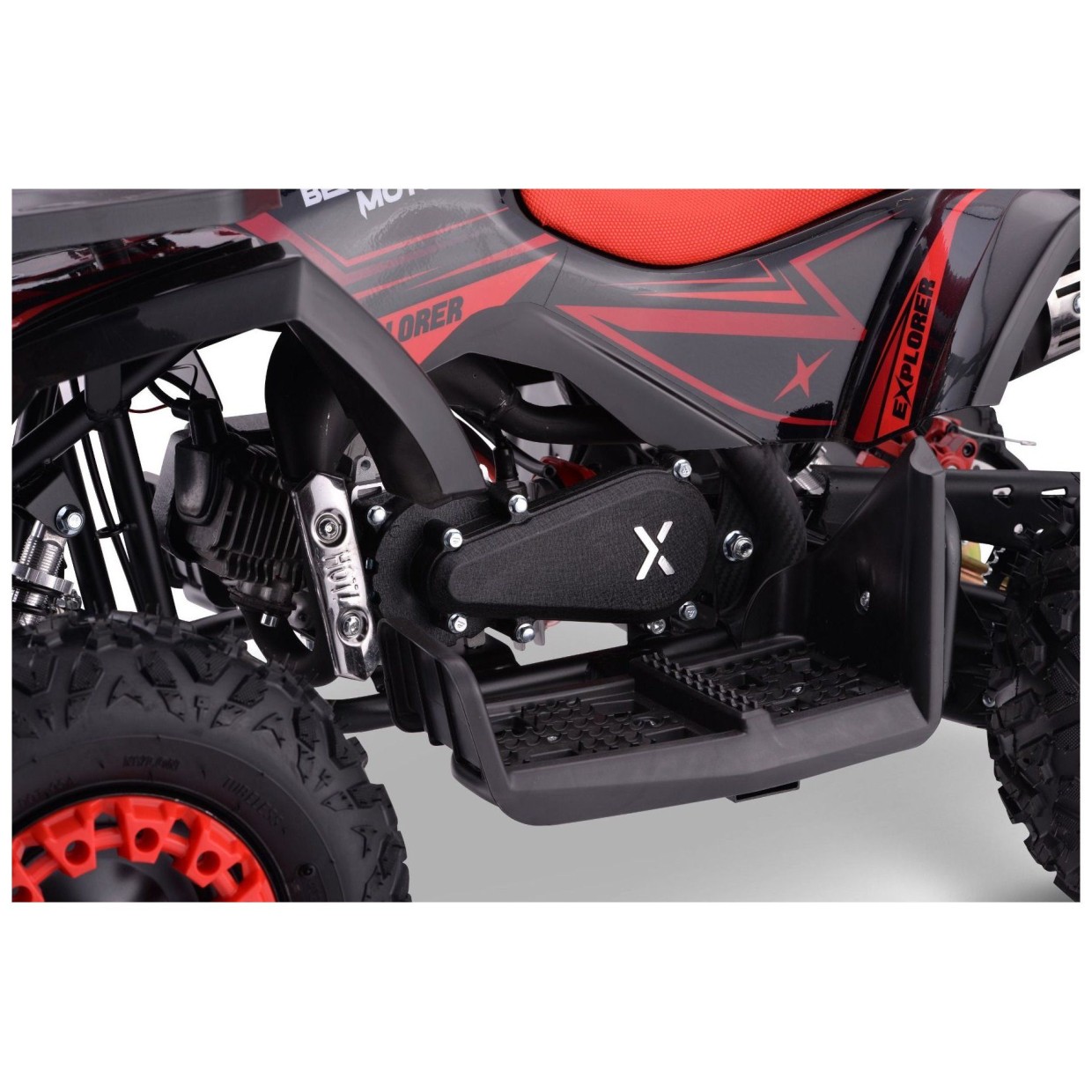 Dječji quad Explorer, benzinski 50cc, crveni