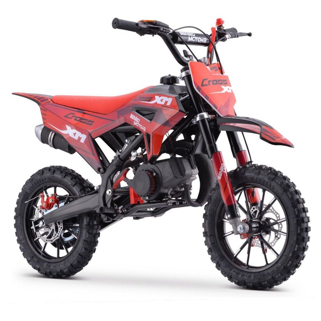 Kroser 50 kubika, 1,5 kW, dvotaktni, disk kočnice, crveni