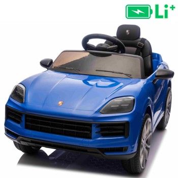 Otroški avto na akumulator Porsche Cayenne, 11V, li, moder