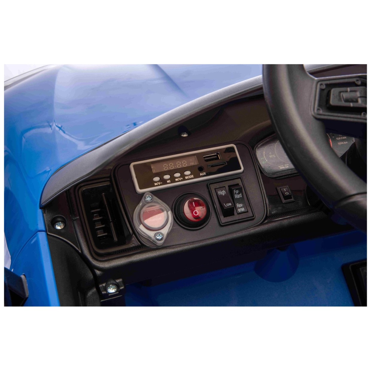 Otroški avto na akumulator Porsche Cayenne, 11V, li, moder