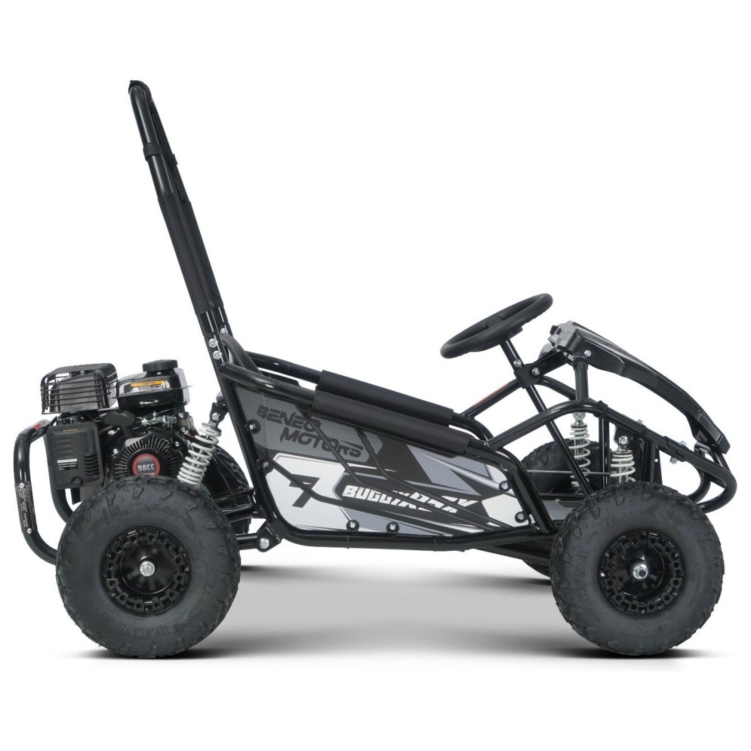 Dječji benzinski gokart Buggy RSX 98 cm³, 30 km/h, crni