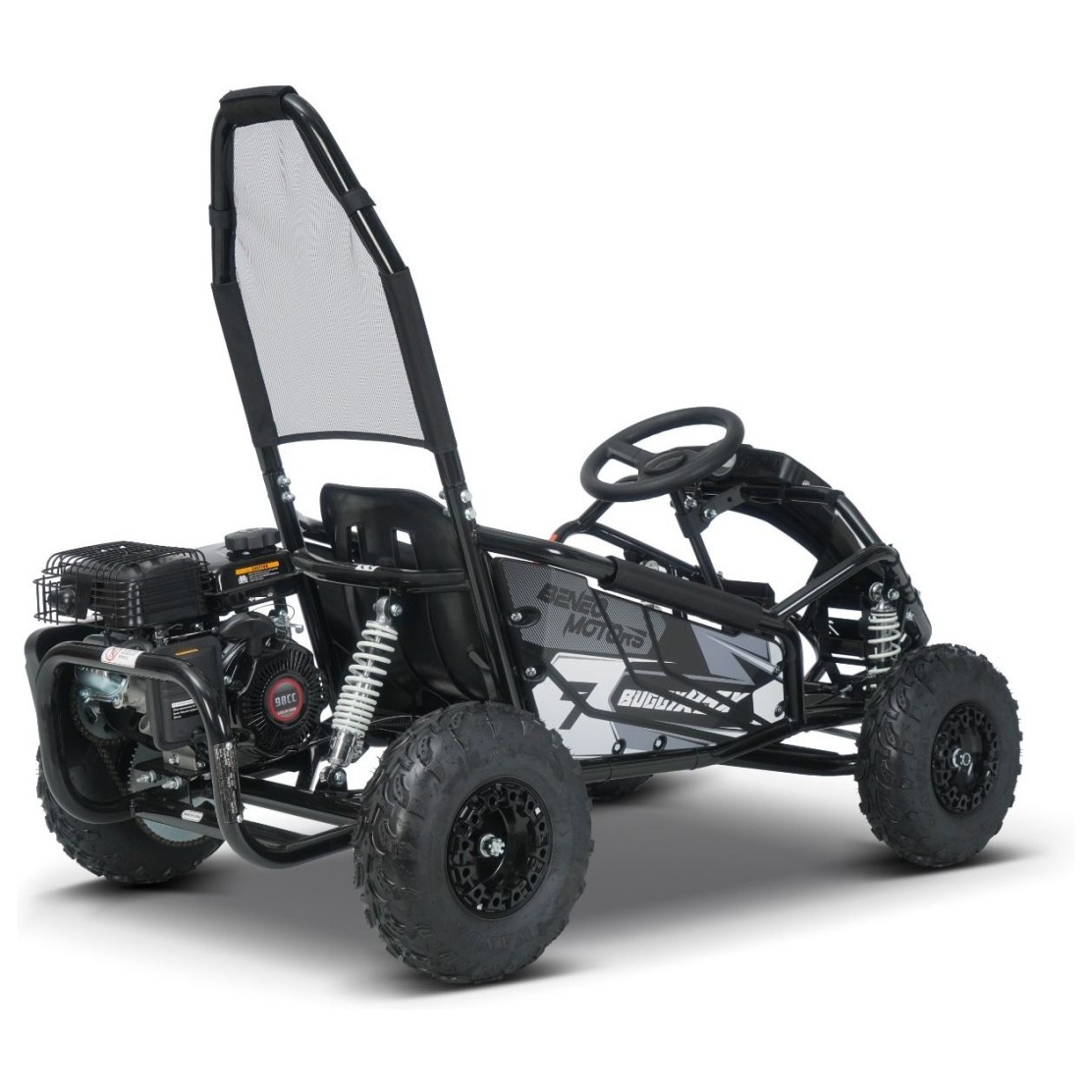 Dječji benzinski gokart Buggy RSX 98 cm³, 30 km/h, crni