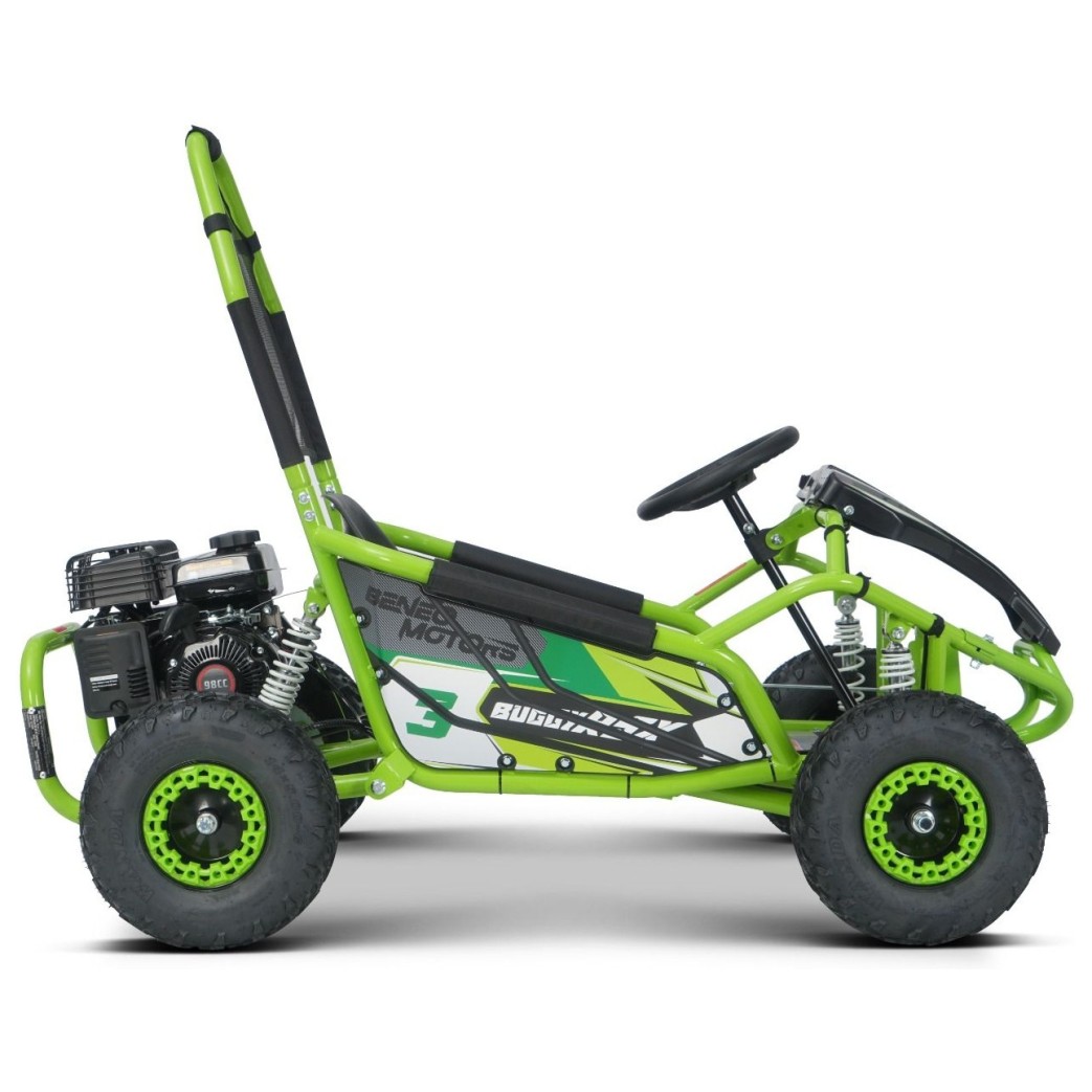 Otroški bencinski gokart Buggy RSX 98 cm³, 30 km/h, zelen